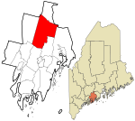 Lincoln County Maine incorporated and unincorporated areas Jefferson highlighted